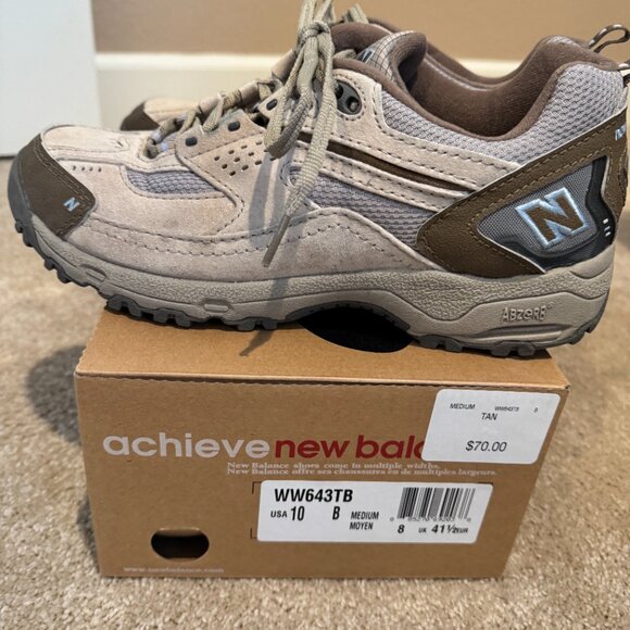 Women's tan New Balance WW643TB All Terrain hiking /walking shoes - Size 10B - Picture 5 of 5